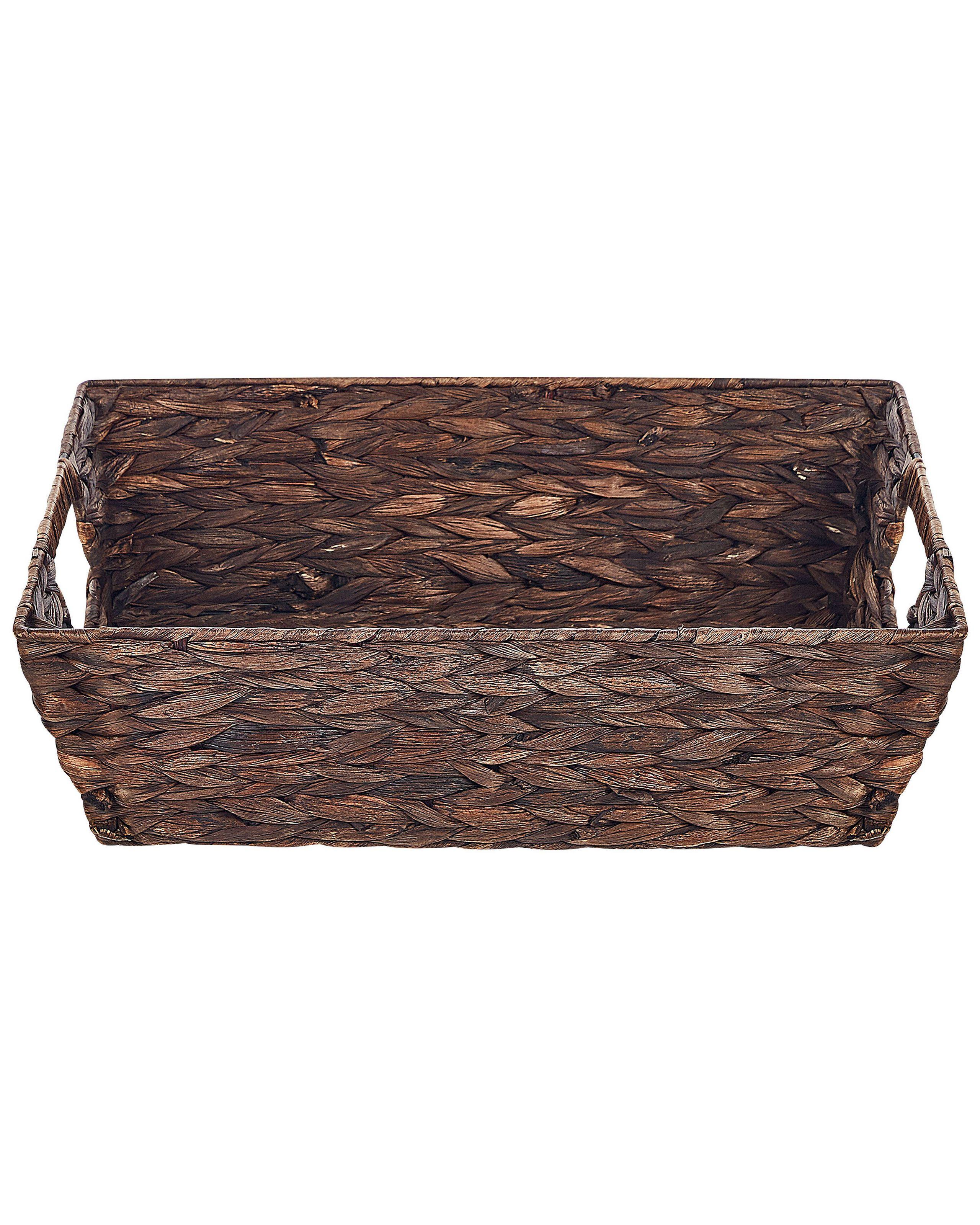 Beliani Lot de 2 paniers en Fibre de jacinthe d'eau Rétro PANDZ  