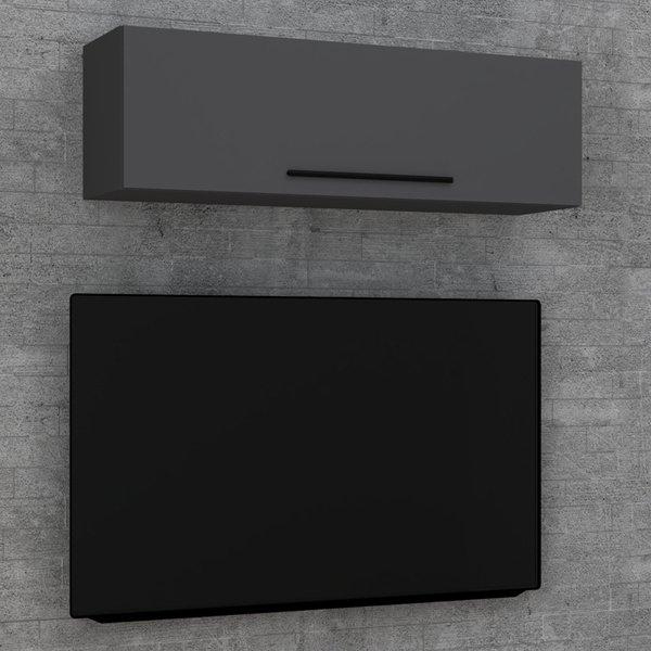 VCM Holzregal hängend | platzsparendes Regal | Maße: H. 30 x B. 95 x T. 30 cm | Elegantes Regal hängend | Aufbewahrungsregal | Bücherregal | Wandboard -  