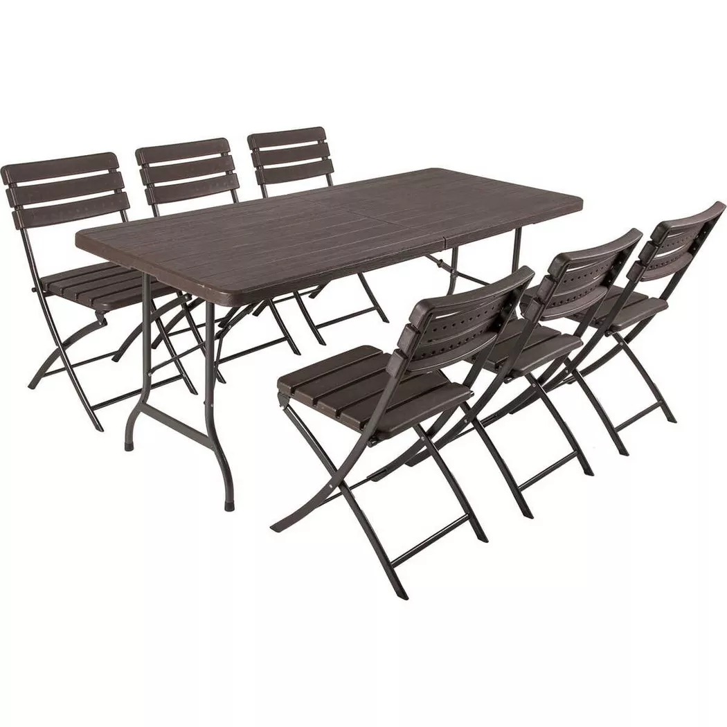 Garden Pleasure Garten-Essgruppe "TABORA" Set, 7 Stk. tlg.