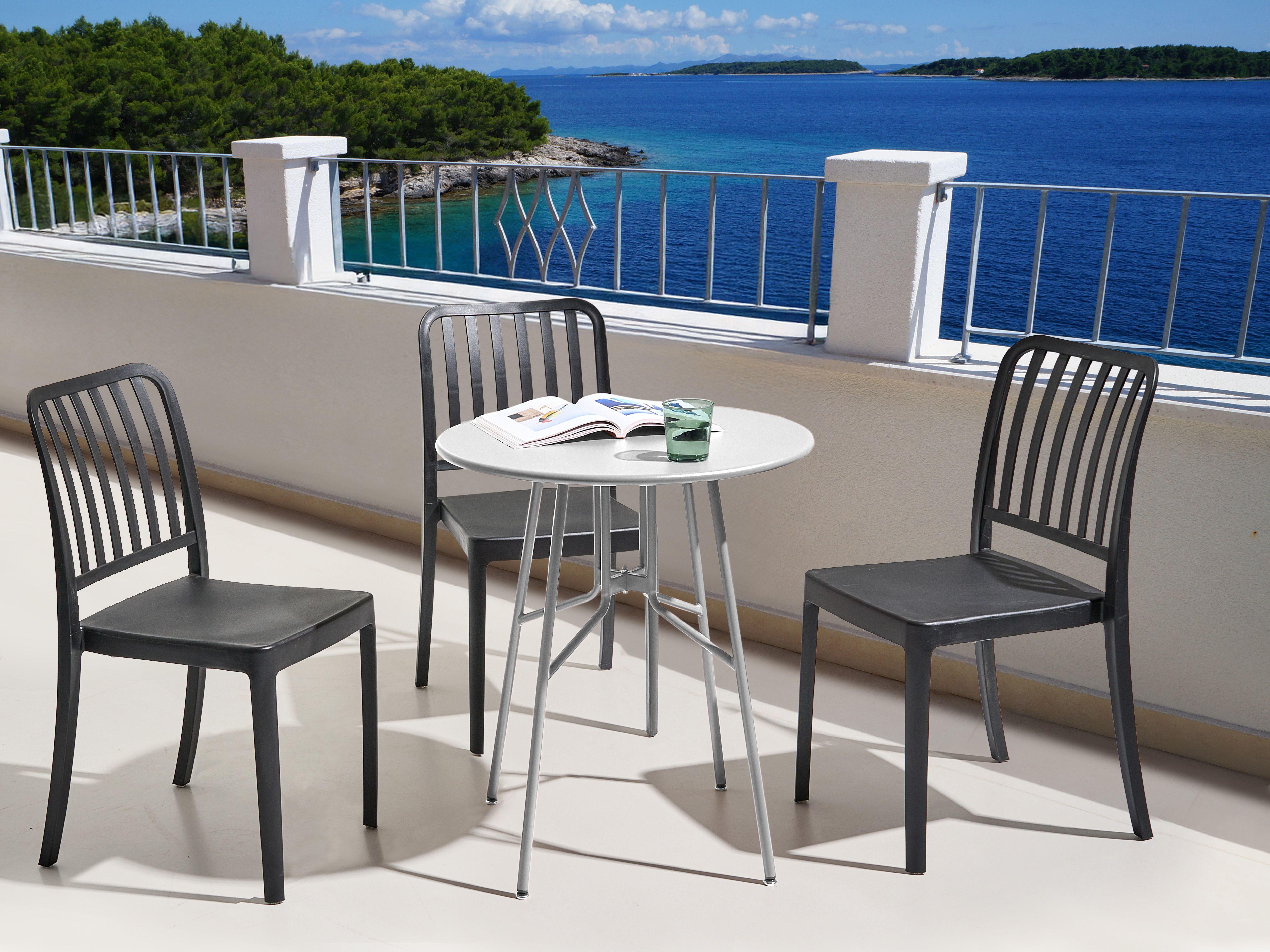 Beliani Tavolino Bistrot en Ferro Classico TALTAL  