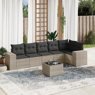 VidaXL set divano da giardino Polirattan  