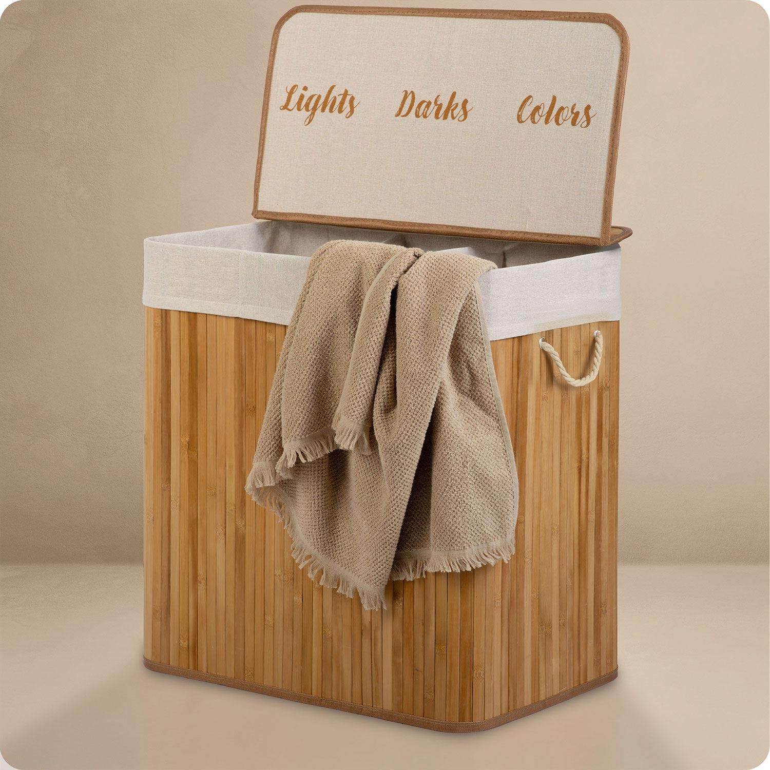 B2X Wäschekorb mit Deckel  