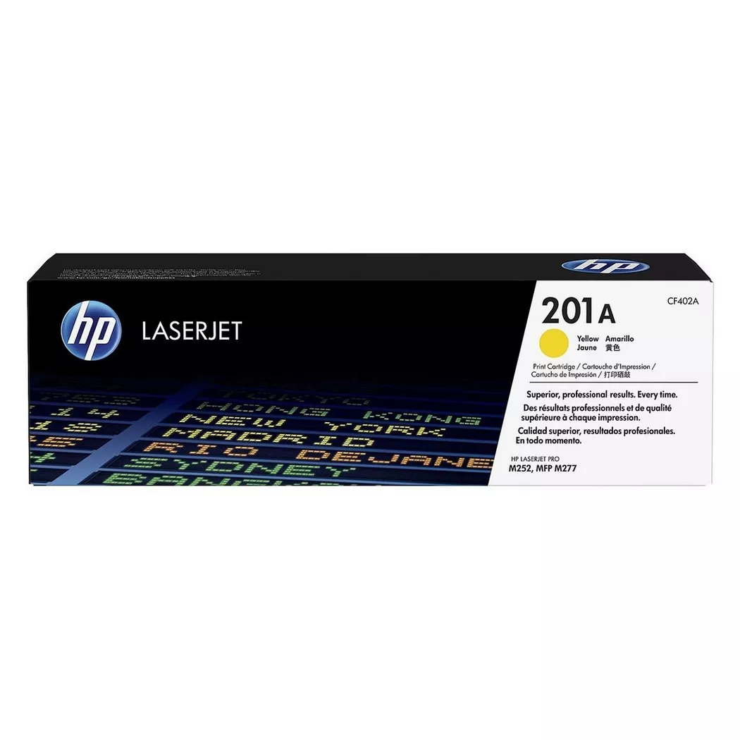 Hewlett-Packard – Toner CF402A (201A), Gelb, 1300 Seiten