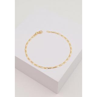 MUAU Schmuck  Bracelet Figaro Gelbgold 750,19cm, 2.3mm 