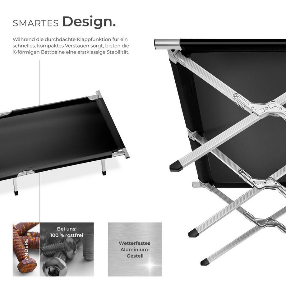 Tectake  Feldbett aus Aluminium 