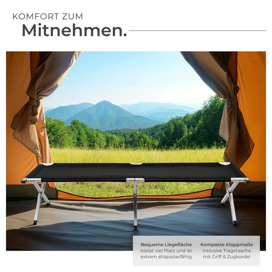 Tectake  Feldbett aus Aluminium 