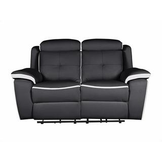 Vente-unique Relaxsofa Leder elektrisch 2Sitzer ANGELIQUE  