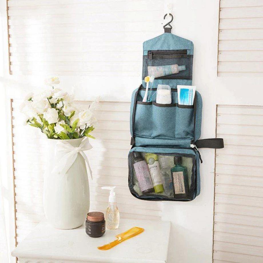 Only-bags.store  Hängende Reise-Toiletten-Tasche Wasserdichtes Make-up Kosmetik Kosmetikerin Falttasche Bad und Dusche 