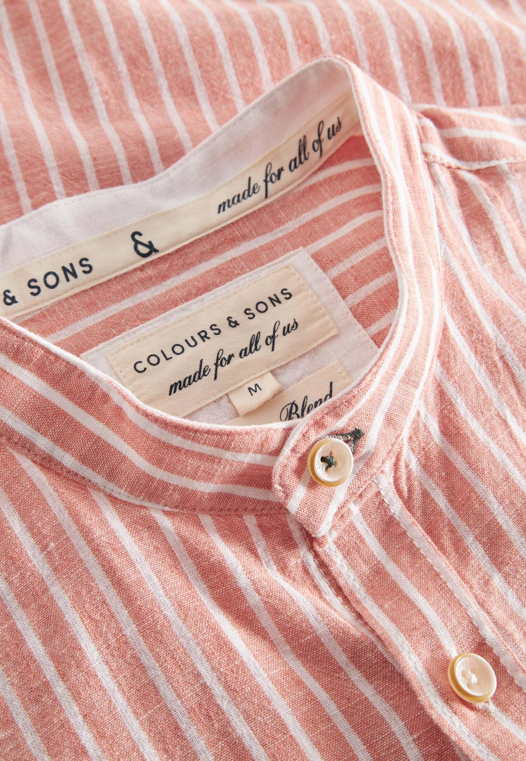 Colours & Sons  Chemise Linen Blend Stripes 