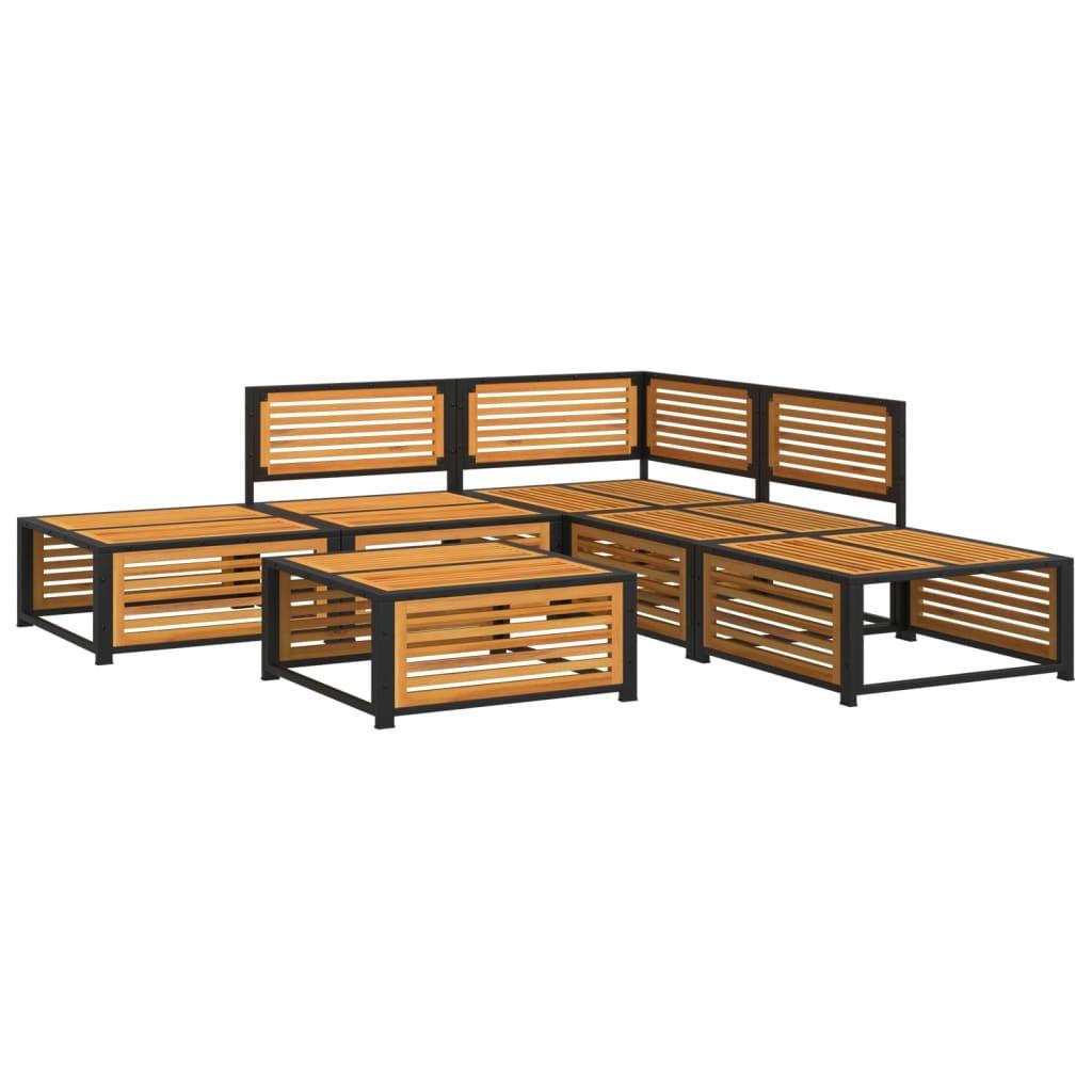 VidaXL set salotto da giardino Legno  