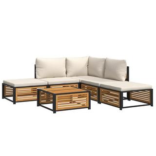 VidaXL set salotto da giardino Legno  