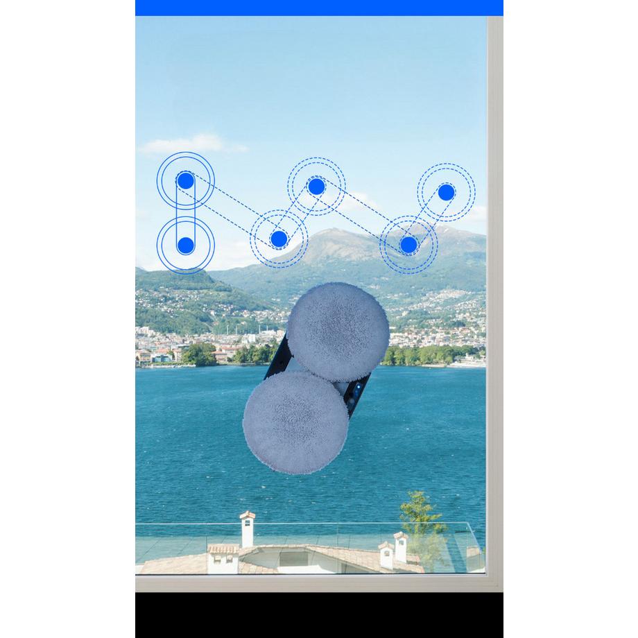Blue Chilli Automatischer Fensterreiniger mit Wasser-Sprühfunktion und Fernbedienung  