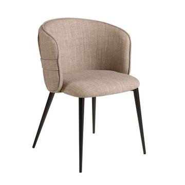 Sedia in tessuto marrone