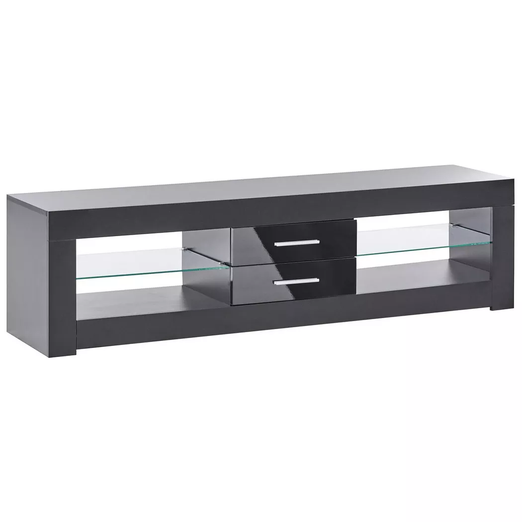 Beliani - TV-Möbel aus MDF-Platte  ESQUIMALT, One Size, Schwarz