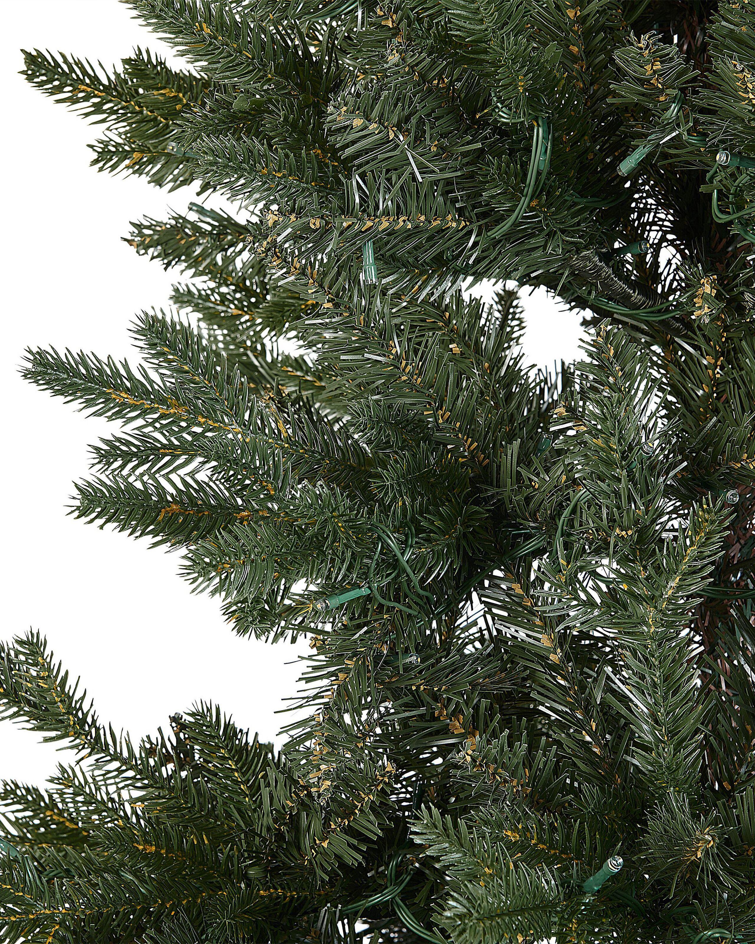 Beliani Beleuchteter Weihnachtsbaum aus Kunststoff FIDDLE  