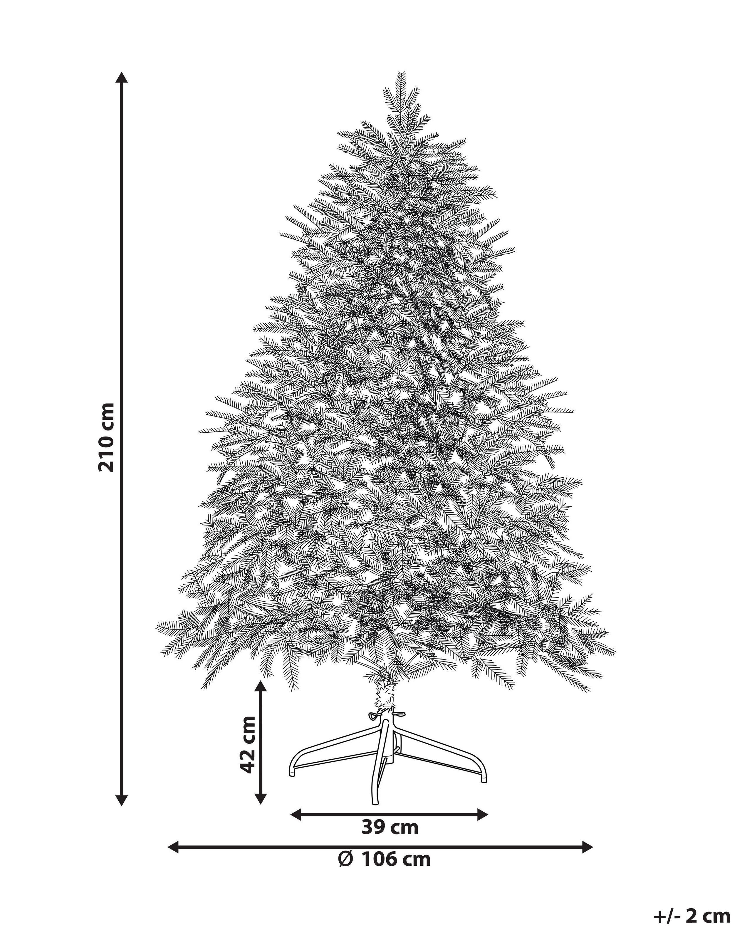 Beliani Albero di Natale pre illuminato en Materiale sintetico FIDDLE  