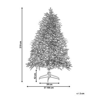 Beliani Albero di Natale pre illuminato en Materiale sintetico FIDDLE  