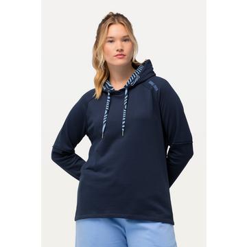 Loungewear-Hoodie, Kapuze, Rollkanten, Langarm