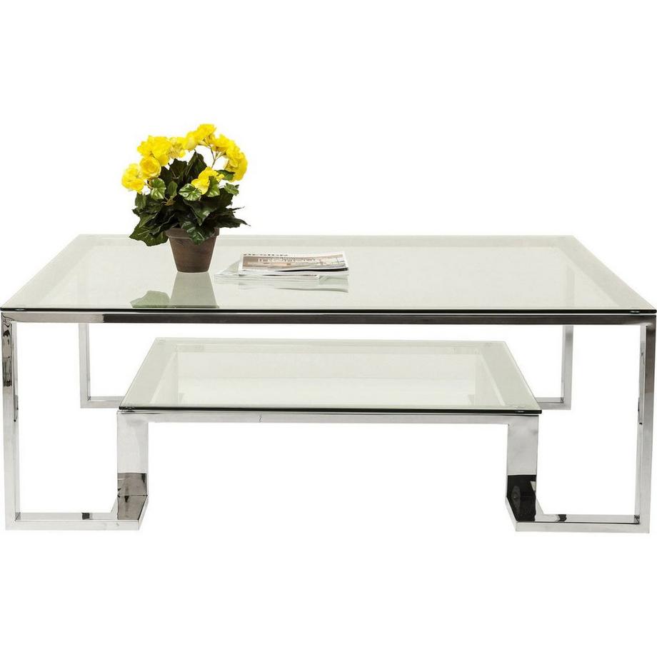 KARE Design Tavolino Silver Rush 120x120cm  