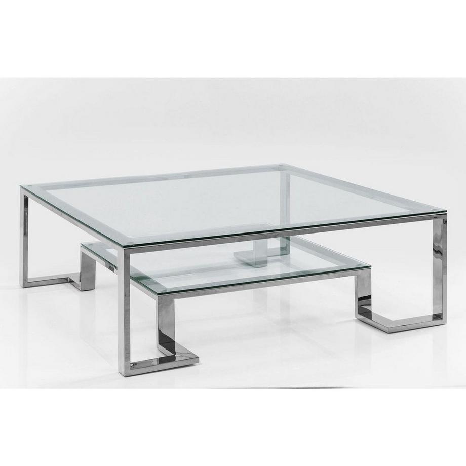 KARE Design Tavolino Silver Rush 120x120cm  