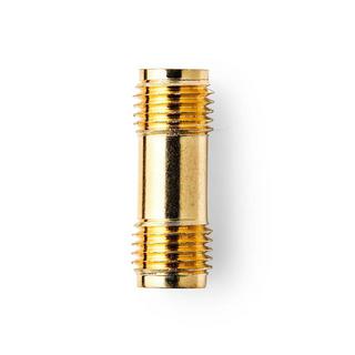 Nedis  SMA Adapter | SMA Buchse | SMA Buchse | Vergoldet | 50 Ohm | Gerade | Kupfer | Gold | 2 Stk. | Box 