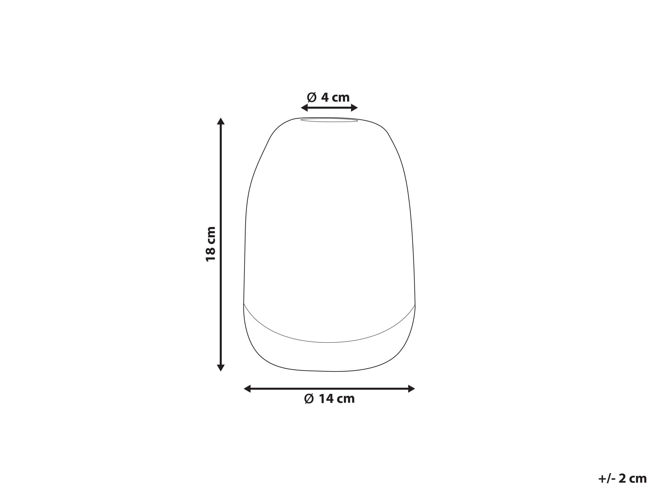 Beliani Vaso da fiori en Vetro Moderno FYSKA  