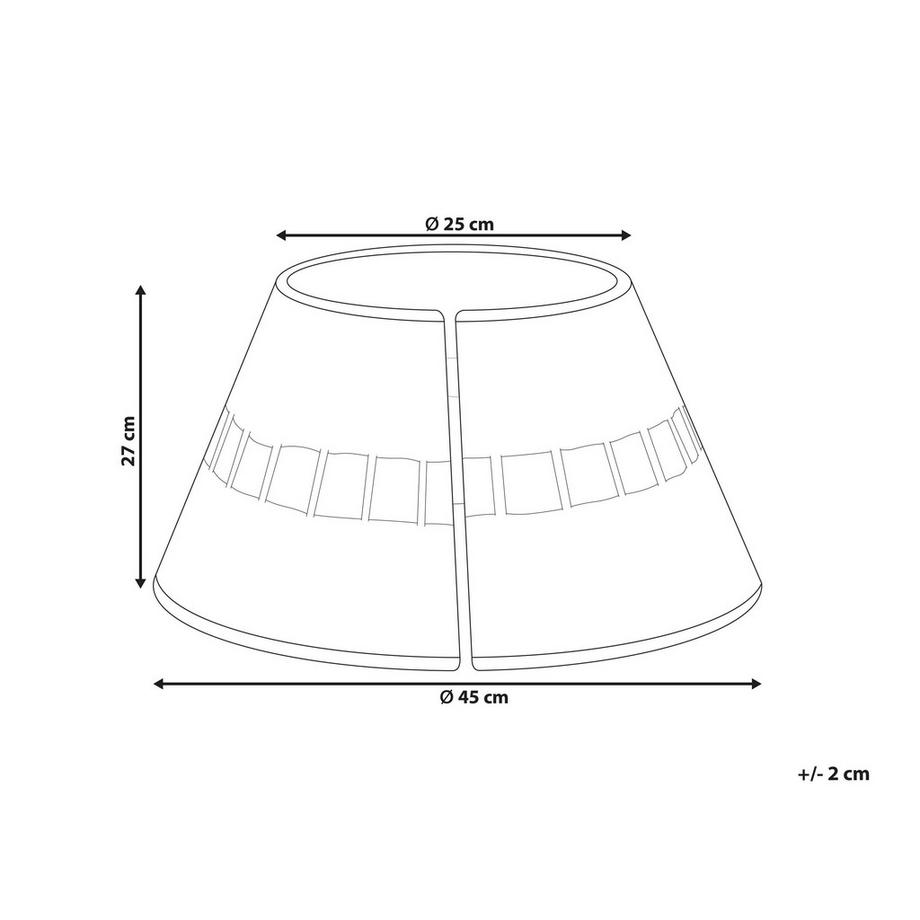 Beliani  Weihnachtsbaumkragen aus Seegras Boho MARCHE 