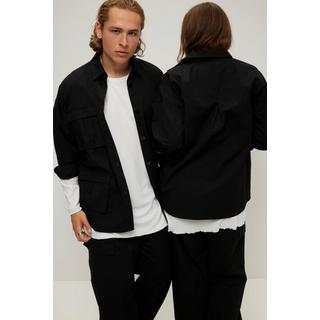 Studio Untold  Hemdjacke, oversized, Utility-Style, Hemdkragen, 4 Taschen, Langarm, Unisex 