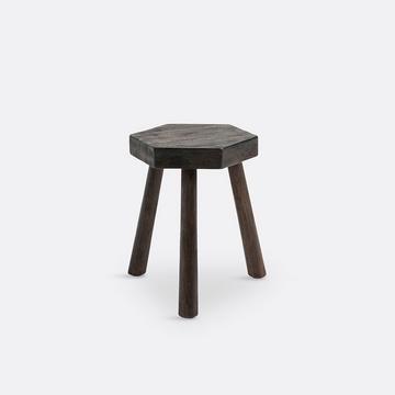 Tabouret en acajou massif