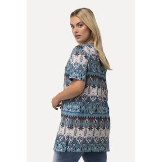 Ulla Popken  Maglia lunga classica con scollo a tunica e mezze maniche 