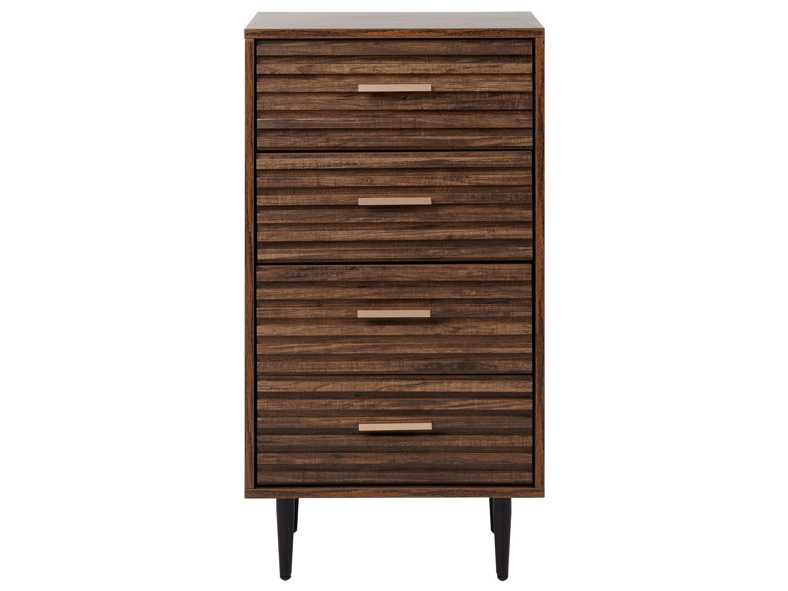 Beliani Cassettiera 4 cassetti en Fibra a media densità (MDF) Moderno KEITH  