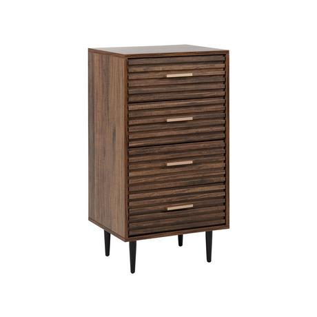 Beliani Cassettiera 4 cassetti en Fibra a media densità (MDF) Moderno KEITH  