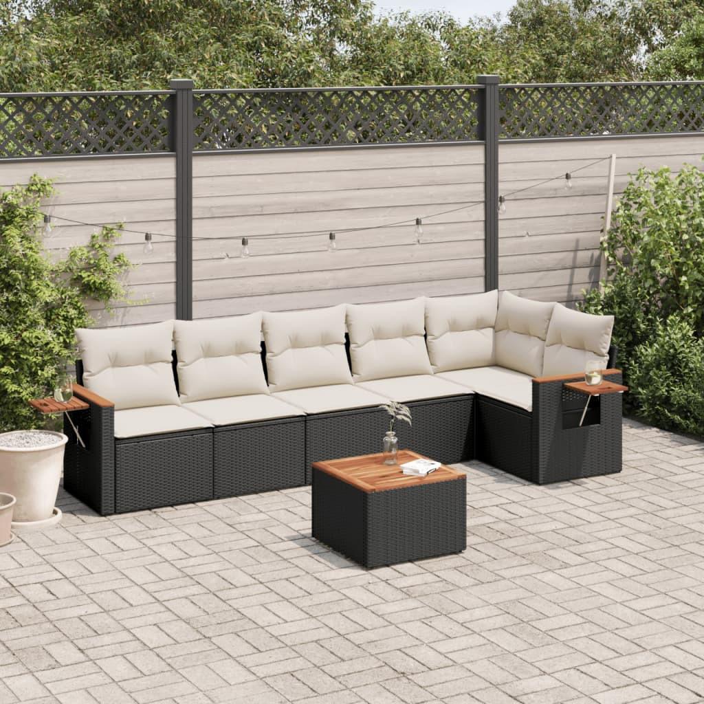 VidaXL set divano da giardino Polirattan  