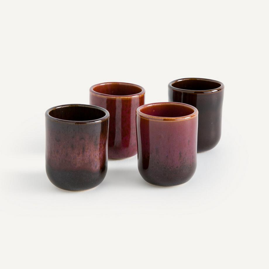 AM.PM Lot de 4 petites tasses grès émaillé  