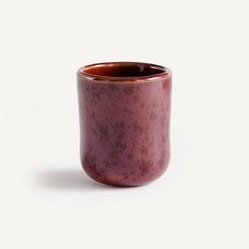 Set aus 4 kleinen Tassen aus emailliertem Steinzeug