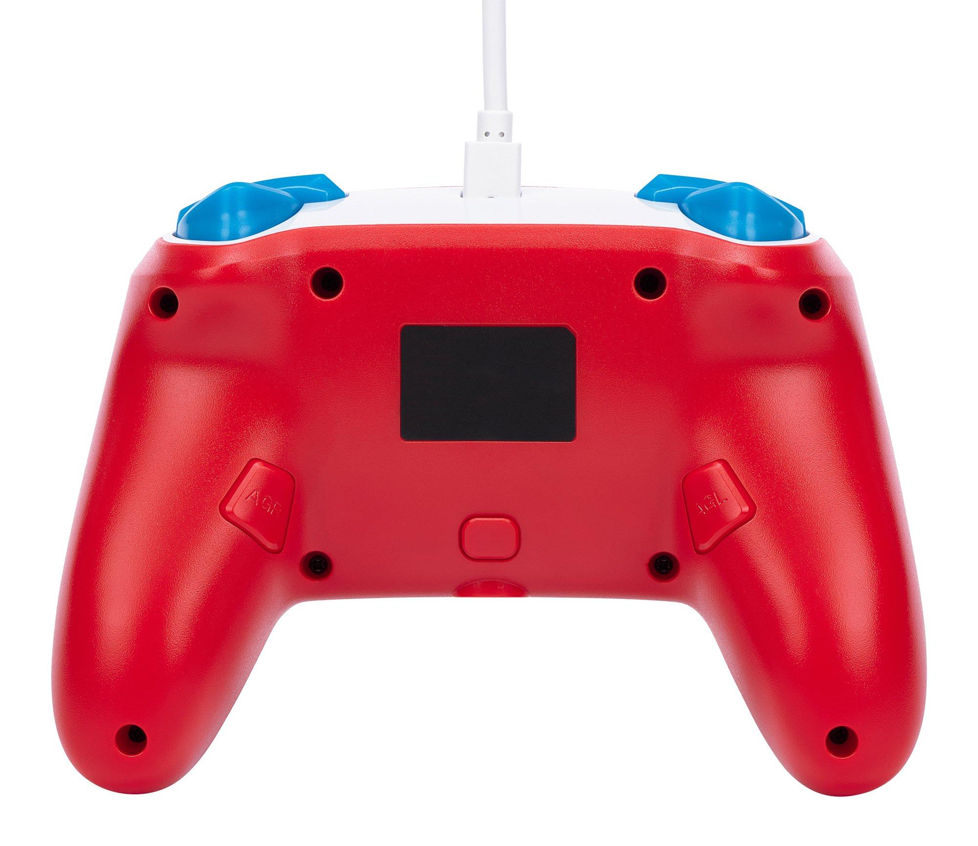 POWERA  NSGP0001-01 accessoire de jeux vidéo Bleu, Rouge USB Manette de jeu Analogique Nintendo Switch 