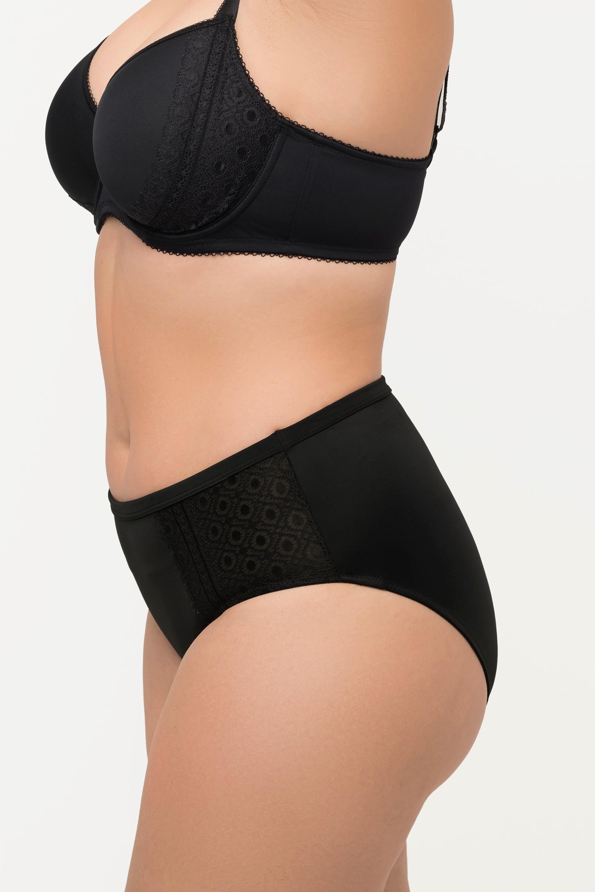 Ulla Popken Culotte Midi Dentelle Ajourée  