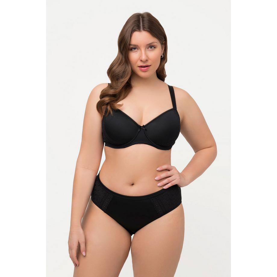 Ulla Popken Slip Midi Pizzo A Pallini  