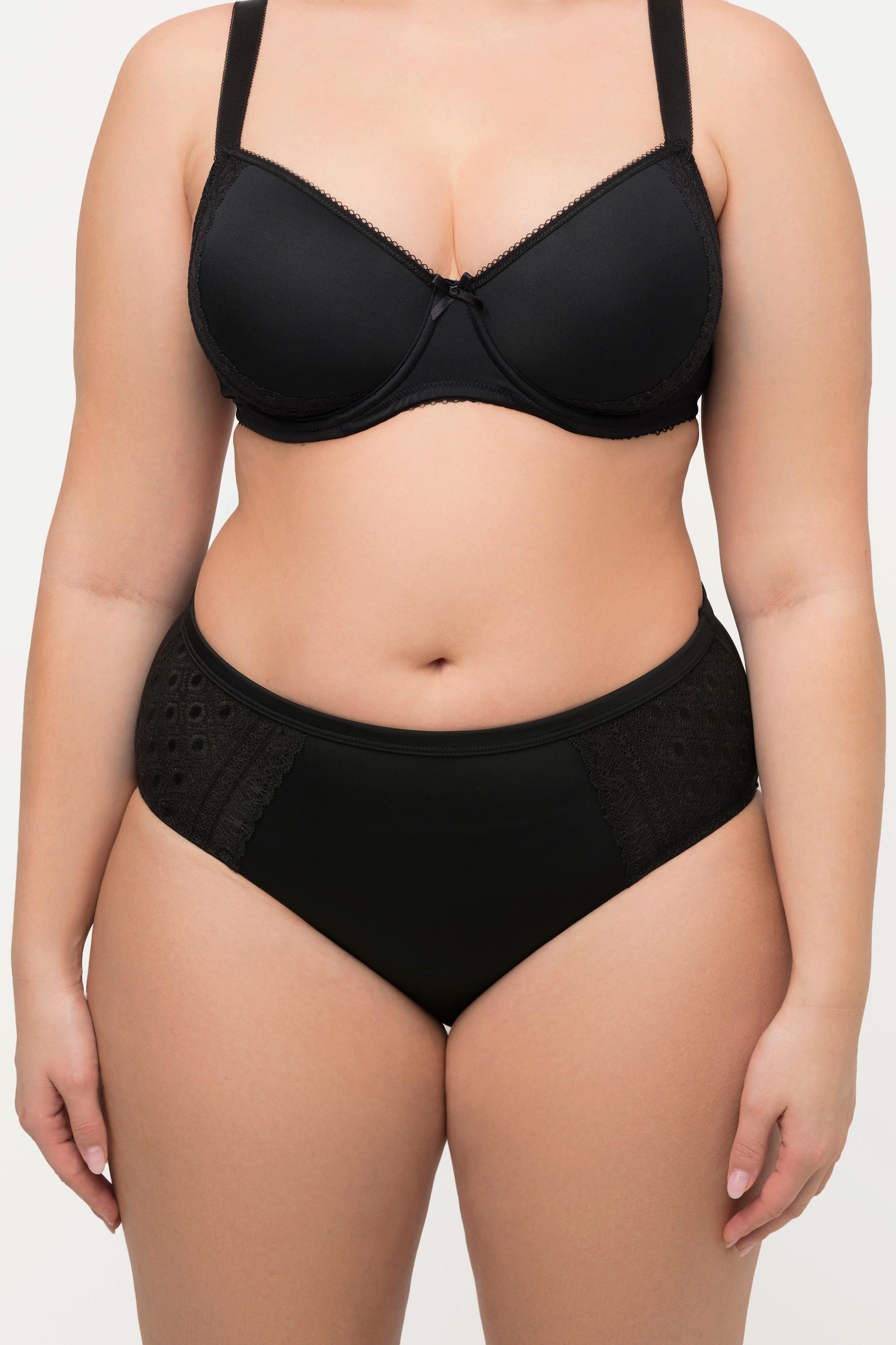 Ulla Popken Culotte Midi Dentelle Ajourée  