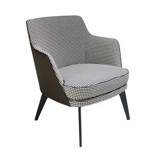 ANGEL CERDA Fauteuil en tissu pied-de-poule  