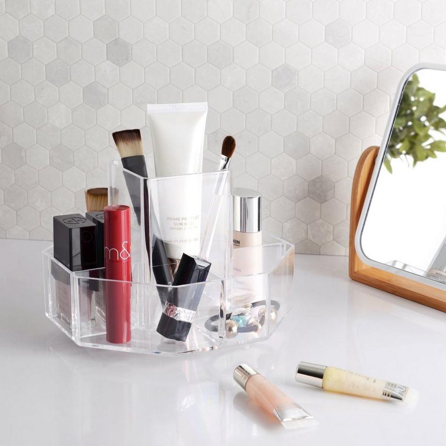 diaqua Schminkablage Tula transparent, 360°ierend  