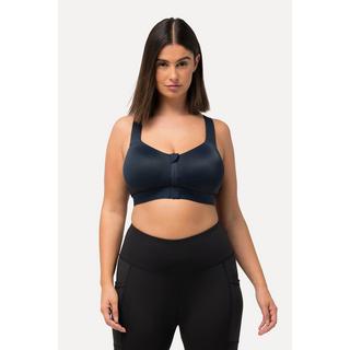 Ulla Popken  Reggiseno sportivo senza ferretto con zip e spalline incrociate 