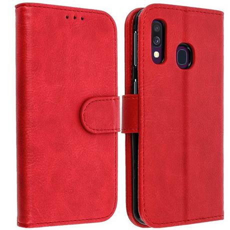 Avizar  Custodia Flip Galaxy A40 Rosso 