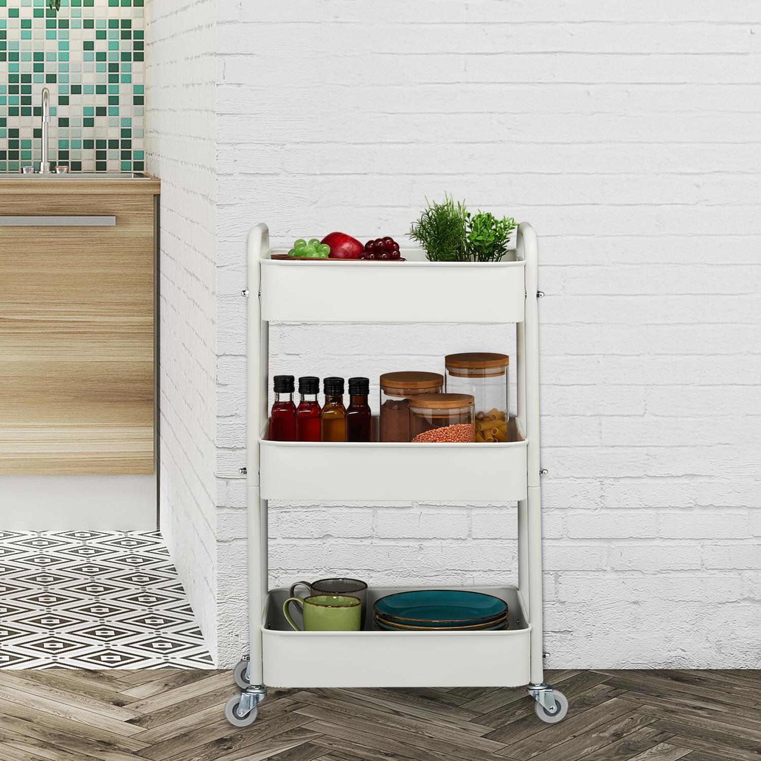 Northix Carrello con 3 ripiani  