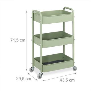 Northix Carrello con 3 ripiani  