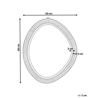 Beliani Miroir en Rotin Boho ZAATARI  