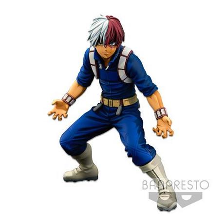 Banpresto  18229 - MY HERO ACADEMIA - WORLD FIGURE COLOSSEUM - SUPER MASTER STARS PIECE - THE SHOTO TODOROKI (TWO DIMENSIONS) - 24CM 