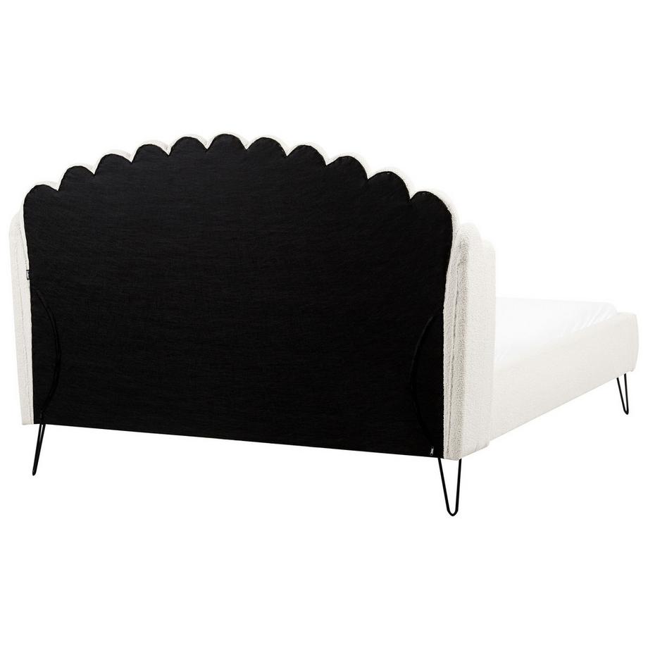 Beliani Letto en Bouclé Retrò AMBILLOU  