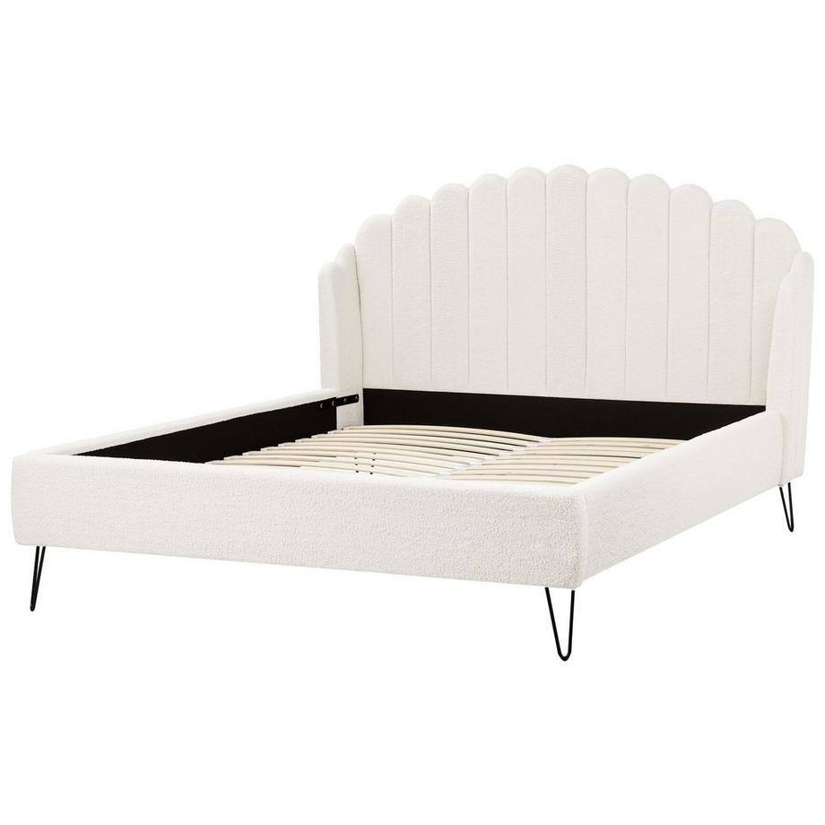 Beliani Letto en Bouclé Retrò AMBILLOU  