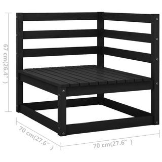 VidaXL divano a due posti Pine Wood  